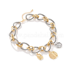 Цепочка-нагрудник из цинкового сплава с алюминиевой монетой&nbsp;FS-WG2722B-01