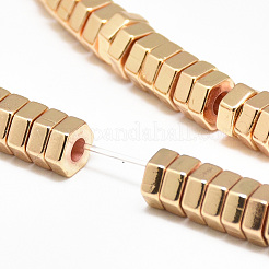 Гальванизировать немагнитных синтетический гематит бисер пряди&nbsp;G-Q465-32KC