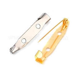 2 отверстия железа брошь контактный назад булавки на вылов бар IFIN-X0029-01