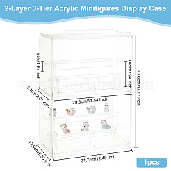 2-слойная 3-уровневая акриловая витрина для минифигурок ODIS-WH0038-49
