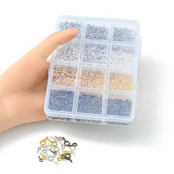 1200 шт. 12 стиля железный винт с ушком IFIN-YW0001-79