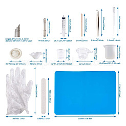 Комплект ювелирных изделий из эпоксидной смолы своими руками DIY-TA0002-82