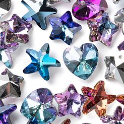 Подвески из гальванического стекла 120шт. GLAA-LS0001-04