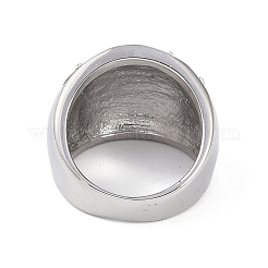 Кольца для женщин с широкими пальцами из нержавеющей стали 304 с эмалью STAS-U013-03A-P