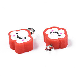 Подвески из полимерной глины ручной работы CLAY-N006-37B-01F