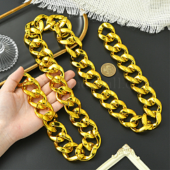 1 шт. акриловые кубинские цепочки для мужчин&nbsp;NJEW-SP0001-09B-G