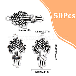50 шт. подвески из сплава в тибетском стиле с осенней тематикой&nbsp;FIND-SC0006-37