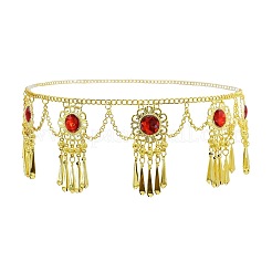 Сплав гиацинт сплав гиацинт стразы цветок кисточка талия танец живота цепи для женщин FS-WG99392-02