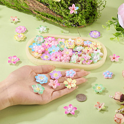 70 шт. 7 стиля кабошонов из непрозрачной эмалевой смолы&nbsp;CRES-TA0001-51