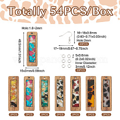 Набор для изготовления прямоугольных сережек своими руками&nbsp;DIY-TA0005-81