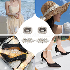 4 шт. 2-х стильные литые пряжки для обуви&nbsp;FIND-NB0003-81