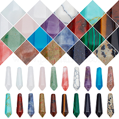 Бусины 20 шт. 20 стиля натуральные и синтетические бусины из драгоценных камней G-NB0003-02