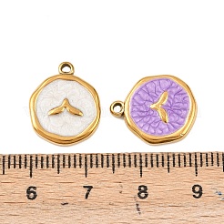 Подвески из нержавеющей стали 304 с эмалью STAS-P425-01G-03