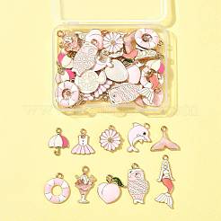 48шт 12 стиля подвески из сплава с эмалью&nbsp;ENAM-FS0003-50