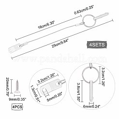 Булавки из нержавеющей стали 316 с кулачком и пружиной STAS-WH0025-09