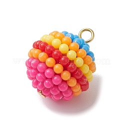 Подвески из восковой ягоды из смолы цвета радуги&nbsp;PALLOY-JF02778