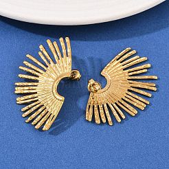 Серьги-гвоздики в форме цветка из нержавеющей стали 304 EJEW-I320-03G