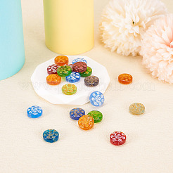 20шт прозрачные бусины лэмпворк ручной работы&nbsp;LAMP-TA0001-36