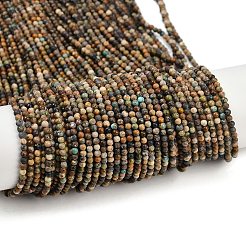 Хубэй природных бирюзовый бисер нитей&nbsp;LS-G-L628-A02-3mm