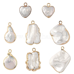 2 шт. подвески из натурального барочного жемчуга Кеши&nbsp;PEAR-YW0001-11