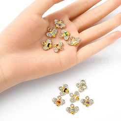 12шт 6 цвета сплава эмаль подвески&nbsp;ENAM-YW0002-75