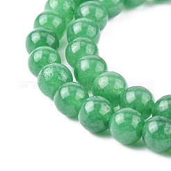 Натуральный белый нефритовый шарик нити G-R165-8mm-14