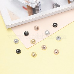 Многолепестковые латунные микропаве из кубического циркония ZIRC-F088-038-M