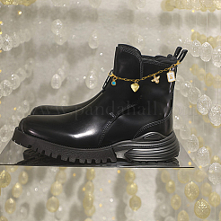 2 шт. латунные цепи для ремней для обуви&nbsp;HJEW-HS00077