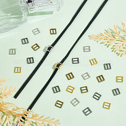 240 шт. 4-цветные пряжки-слайдеры из сплава DIY-FG0004-81