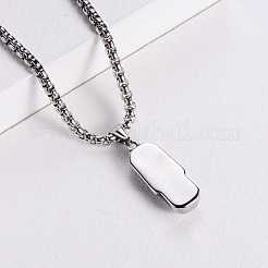 Мужские ожерелья в стиле ретро из нержавеющей стали 304 с подвеской в виде статуи моаи BN6647