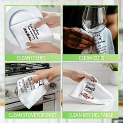 4 шт. 4 вида чистящей салфетки из микрофибры&nbsp;AJEW-WH0645-007