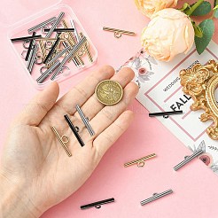 24 шт. 3-цветная застежка-тогл из сплава&nbsp;FIND-SC0014-54