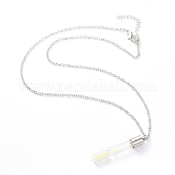 Ожерелья с подвесками из светящегося сплава&nbsp;NJEW-F284-08A