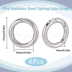 6 шт. Кольца пружинные затворные из нержавеющей стали 304&nbsp;STAS-SC0008-35