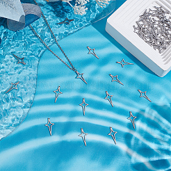 50 шт. подвески из нержавеющей стали 304&nbsp;STAS-HY0001-50