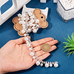 1 ярд круглых хрустальных стеклянных чашечных цепочек со стразами&nbsp;DIY-PJ0001-43B