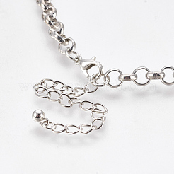 Ожерелье с подвеской из эмалевого сплава&nbsp;NJEW-WH0002-05P