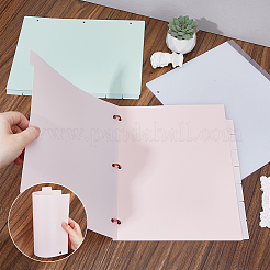 48 шт. 3-цветные полипропиленовые пластиковые листы-разделители для индексов DIY-DC0003-82