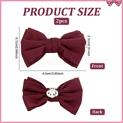 2 шт. атласная лицевая часть с бантом и железными пряжками для обуви&nbsp;FIND-PH0028-06B