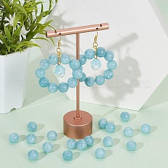 2 нити бусины из натурального голубого кварца G-NB0005-24B