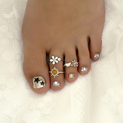 3 шт. 3 стиля кольца-манжеты для пальцев ног в виде подсолнуха DX3714