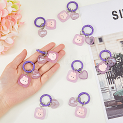 10шт брелок из светящейся смолы KEYC-DC0011-12