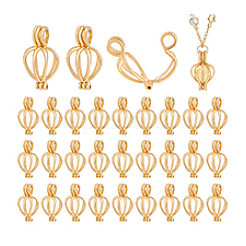 30 шт. подвески из полого сплава с бусинами-клетками&nbsp;KK-PH0014-14G