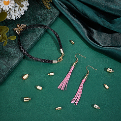 60 шт. 4 латунных наконечника для шнура&nbsp;KK-PH0013-82