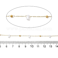 Цепи из нержавеющей стали 304 ручной работы с бусинами&nbsp;CHS-L031-07G-02