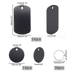 Набор для самостоятельного изготовления брелок-подвесок для штамповки пустых бирок DIY-GA0004-17