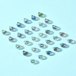 48шт 4 цвета гальванические стеклянные бусины&nbsp;GLAA-FS0001-89