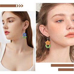 5 стиль цветы и листья пластиковые глина прессованные Молды&nbsp;DIY-CP0010-31