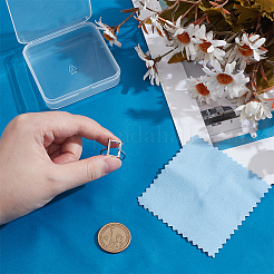 1 шт регулируемый 925-х серебряный прямоугольный компонент кольца&nbsp;STER-BC0003-67P