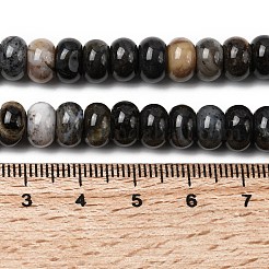 Природные бамбуковых листьев агат бисер нитей&nbsp;G-A280-A07-02